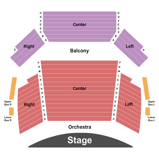 Baldwin Auditorium at Duke University Seating Chart: Endstage