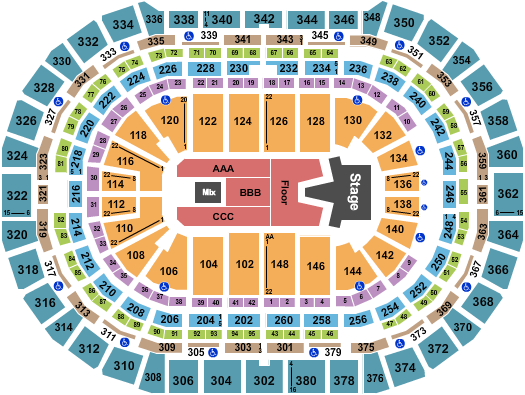 Ball Arena Seating Chart: AJR