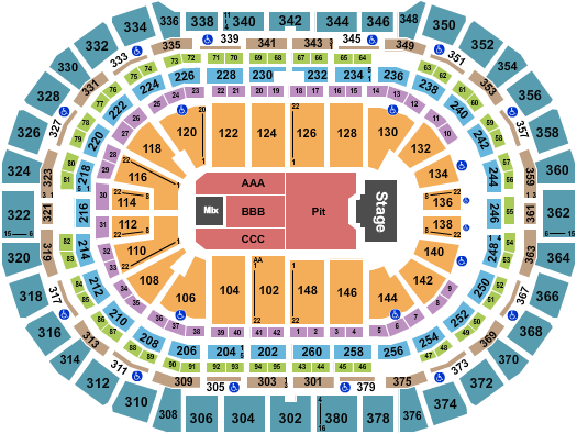 Ball Arena Seating Chart: Billy Strings