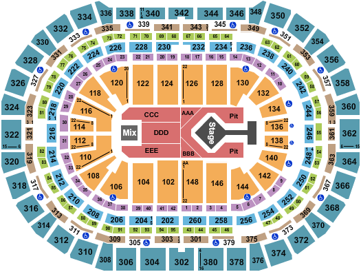 Ball Arena Seating Chart: Blink 182 2024