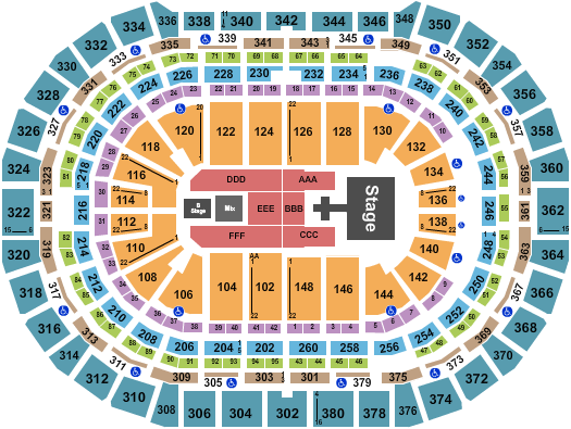 Ball Arena Seating Chart: Def LEppard