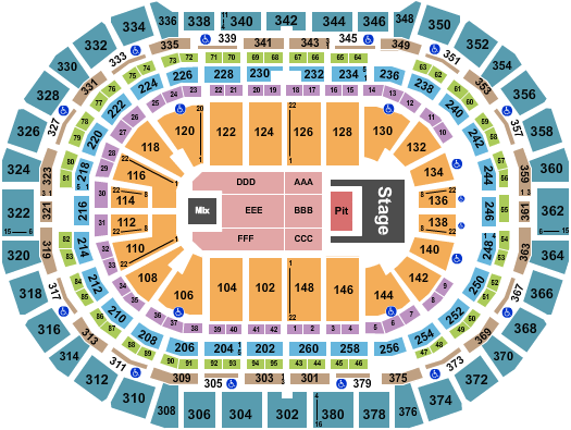 Ball Arena Seating Chart: Doja Cat