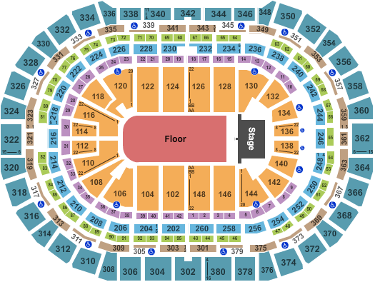 Ball Arena Seating Chart: Endstage GA 3