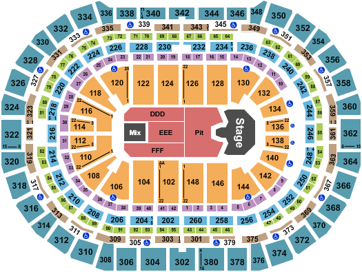 Ball Arena Seating Chart: Ghost