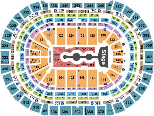Ball Arena Seating Chart: Gracie Abrams 2