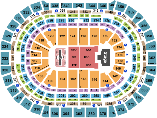 Ball Arena Seating Chart: Justin Timberlake