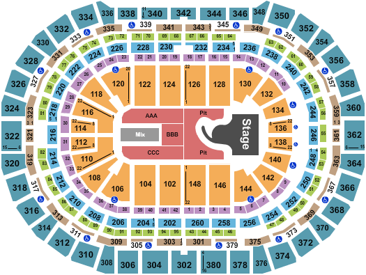 Ball Arena Seating Chart: Megan Moroney