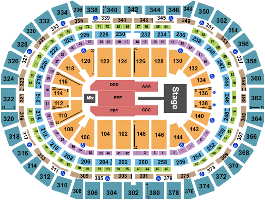 Ball Arena Seating Chart: Meghan Trainor