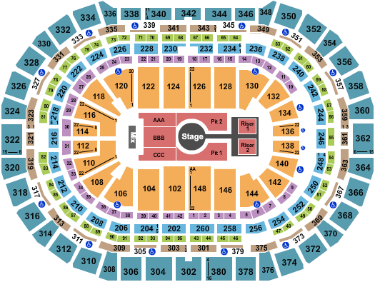 Ball Arena Seating Chart: Peso Pluma