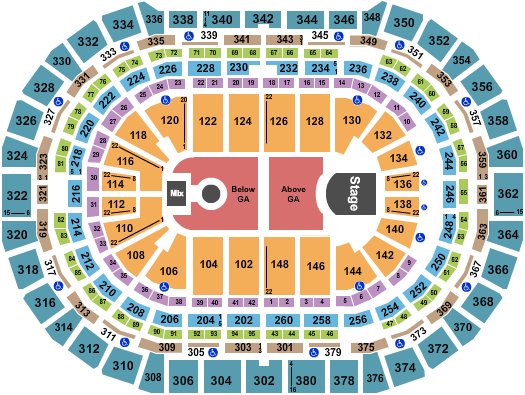 Ball Arena Seating Chart: Phoebe Bridgers