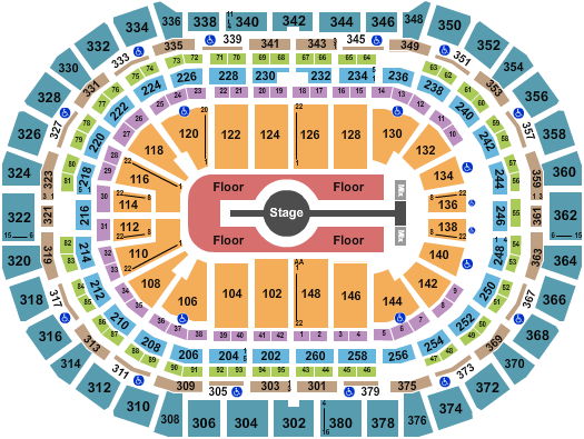 Ball Arena Seating Chart: Rod Wave