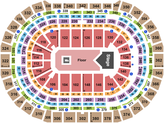 Ball Arena Seating Chart: Russ