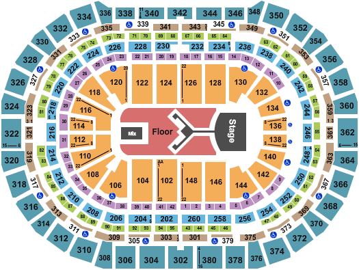 Ball Arena Seating Chart: Shinedown