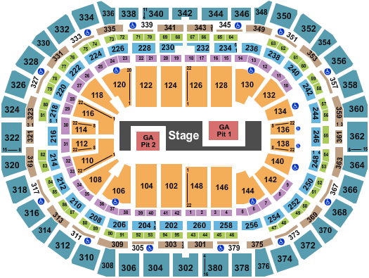 Ball Arena Seating Chart: TWICE