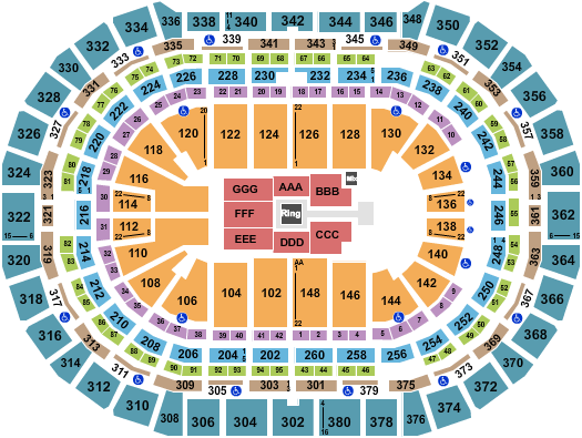 Ball Arena Seating Chart: WWE
