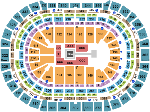 Ball Arena Seating Chart: WWE