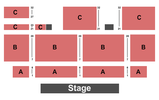 Bally's Casino - Atlantic City Seating Chart: End Stage 2