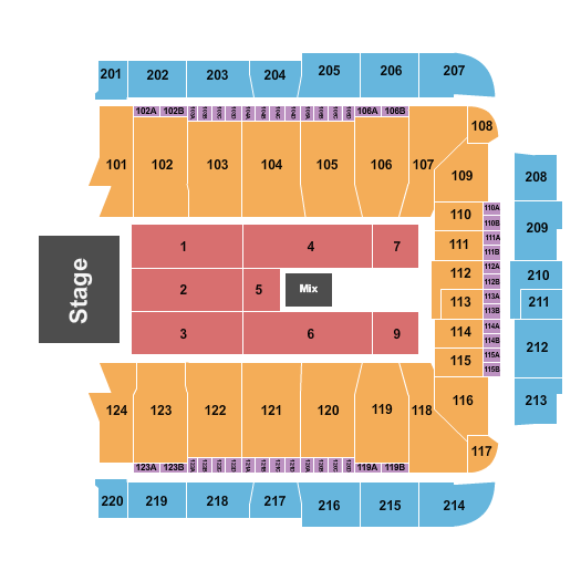 CFG Bank Arena Map