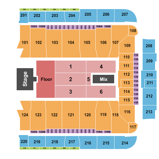 CFG Bank Arena Seating Chart: Pearl Jam