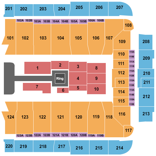 CFG Bank Arena Seating Chart: Wrestling