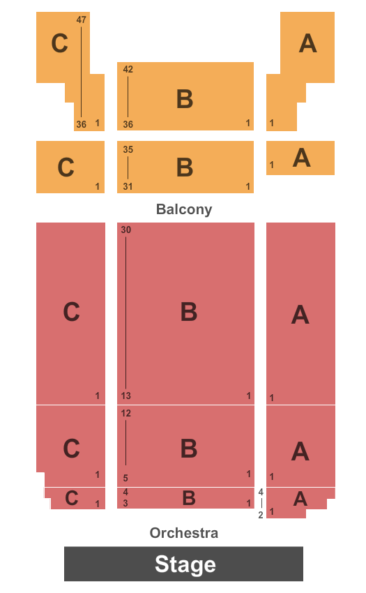 Bama Theatre Map