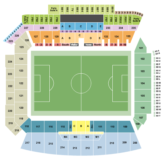 BMO Stadium Seating Chart: Soccer 2