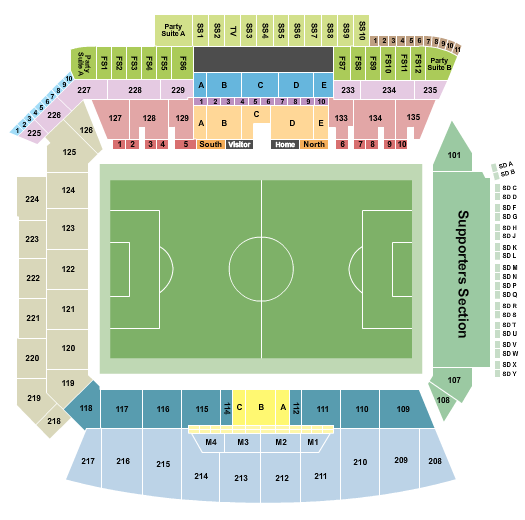 BMO Stadium Seating Chart: Soccer