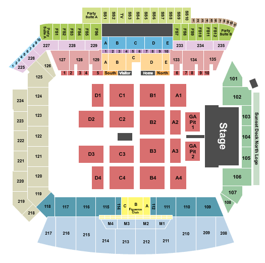 Banc of California Stadium Seating Chart: Wango Tango