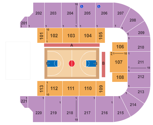 Cadence Bank Arena Seating Chart: Basketball-Globetrotters