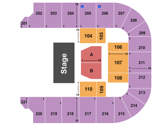 BancorpSouth Arena Map
