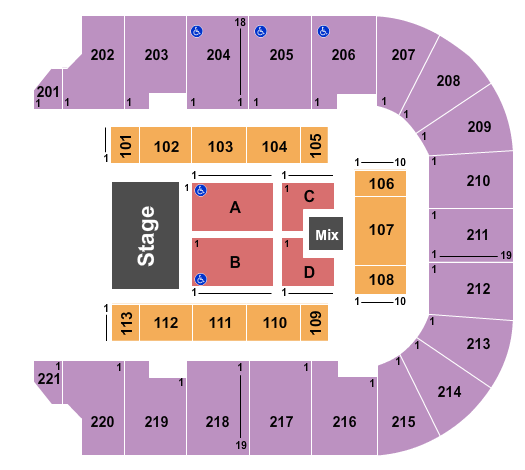 Cadence Bank Arena Seating Chart