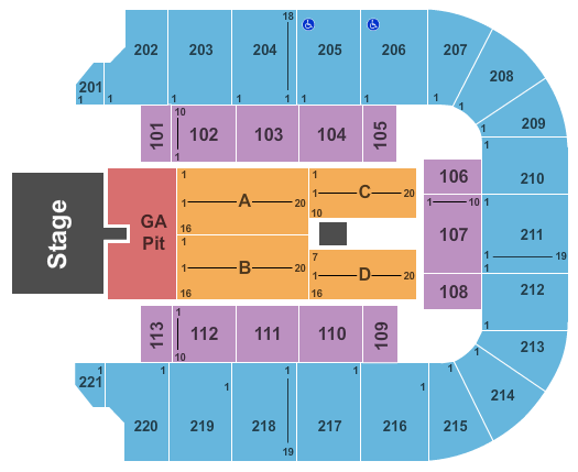 United Spirit Arena Seating Chart George Strait