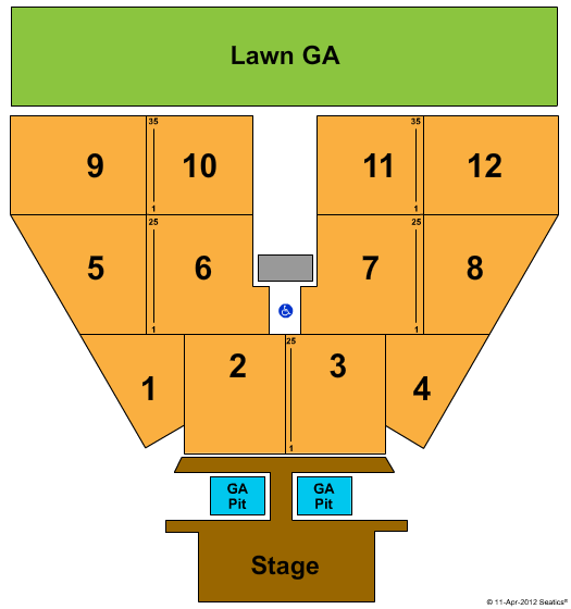 Bangor Waterfront Seating Chart Park Tickets And Little Town Darling S Waterfront Pavilion Tickets