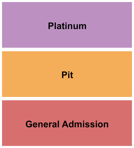 Banita Creek Hall Seating Chart: GA/Pit/Platinum