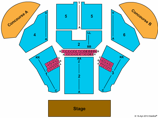 Bank of America Pavilion Seating Chart