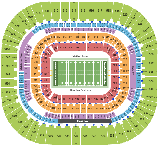 Notre Dame Stadium Seating Chart Football