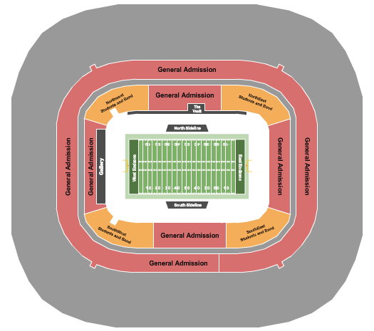 Bank Of America Stadium Seating Chart: Football GA
