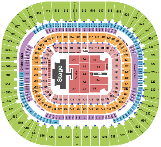 Bank Of America Stadium Seating Chart: Kenny Chesney 1