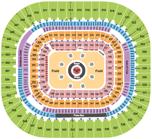 Bank Of America Stadium Seating Chart: Metallica