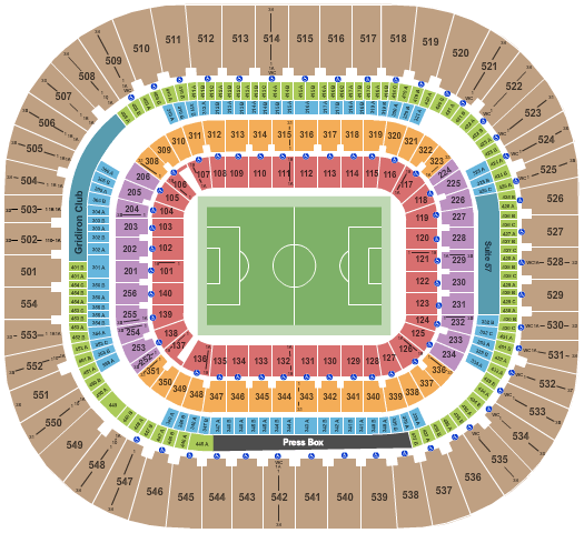 Bank Of America Field Seating Chart