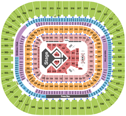 Bank Of America Stadium Seating Chart: Usher