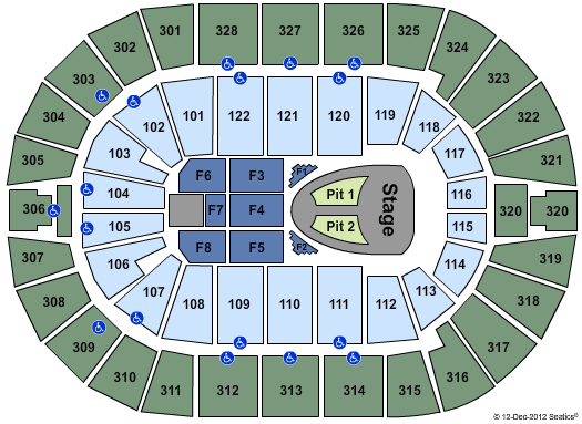 Bank Of Oklahoma Center Seating Map