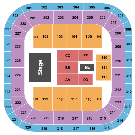 Bank of Springfield Center Seating Chart: Endstage 4