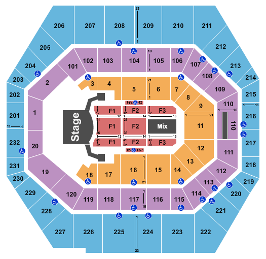 Fargodome Seating Chart Celine Dion
