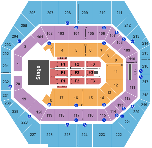 United Wireless Arena Seating Chart