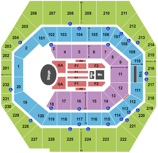 Conseco Seating Chart