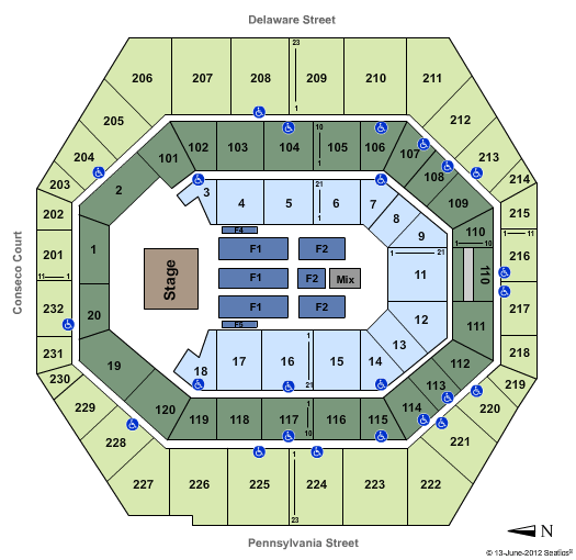 Bankers Life Fieldhouse Seating Chart