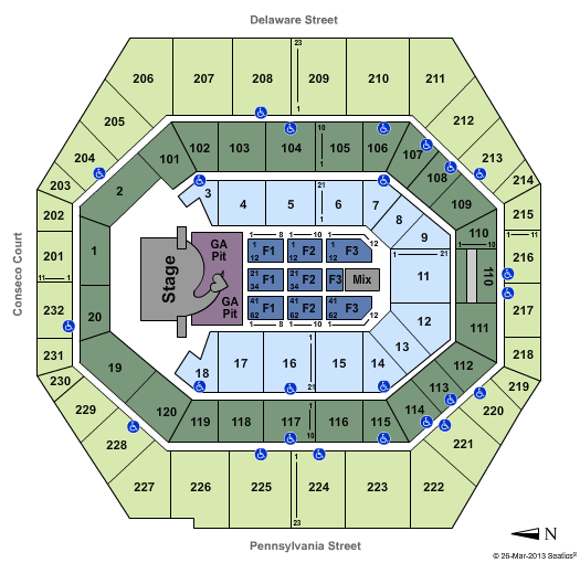 Bankers Life Fieldhouse Seating Chart