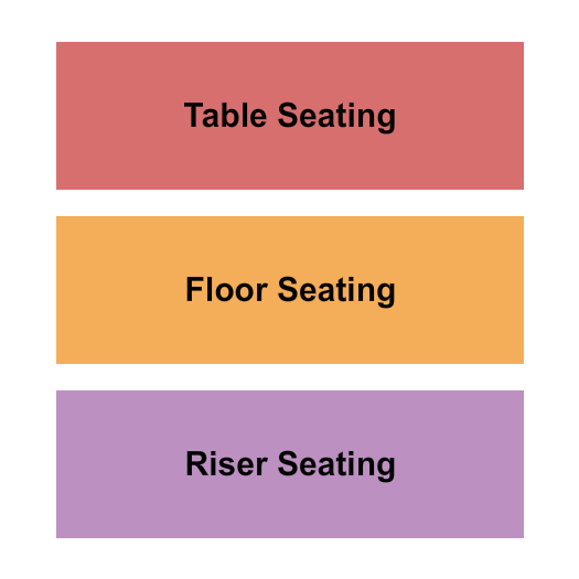 Bankhead Theater Seating Chart: Table/Floor/Riser
