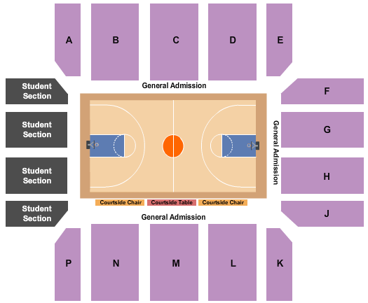 Bank of Colorado Arena at Butler-Hancock Athletic Center Seating Chart: Volleyball